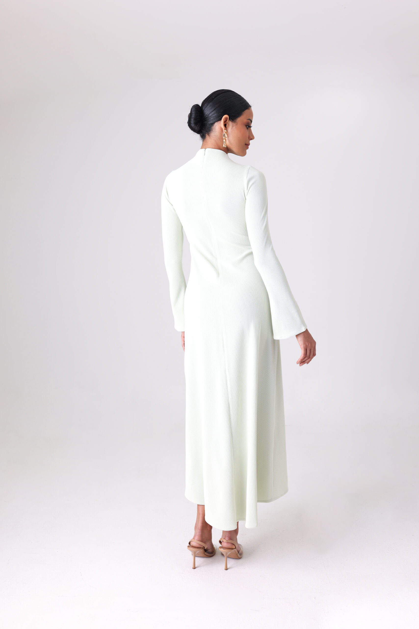 Long-Sleeve Cotton Dress