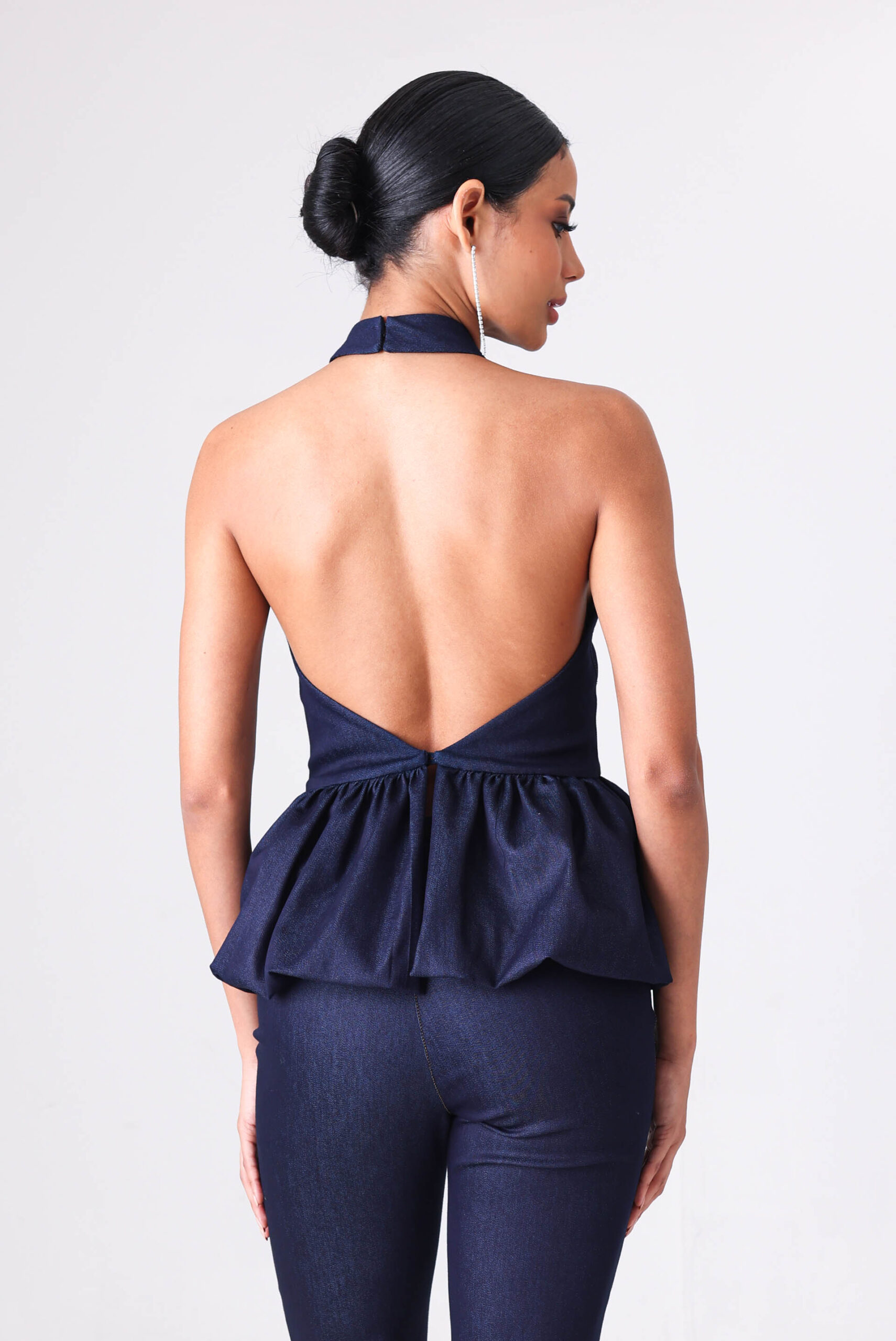 Denim Halter Top
